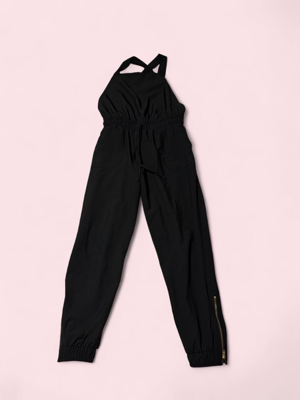 Albion Black Jumpsuit with Gathered Waist